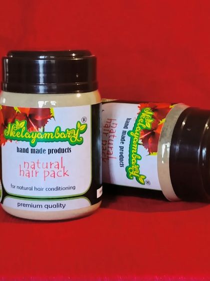 Two jars of our Natural Hair Pack, ready to be shipped. I take great care in packaging to ensure the product reaches you fresh and safe.