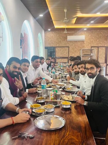 Sharing a meal with colleagues after a day of campaigning. These moments of fellowship are just as important as the work we do.