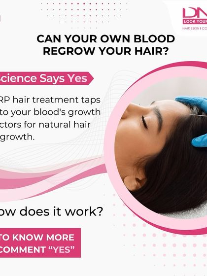Science says yes, your own blood can regrow your hair. PRP hair treatment taps into your blood's natural growth factors to awaken dormant follicles. It's a powerful solution that is already within you.