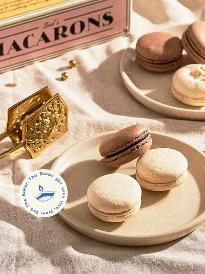 My macarons are delicate and flavorful. I offer classic flavors like Chocolate, with a rich ganache filling, and Vanilla, with a luxurious buttercream.