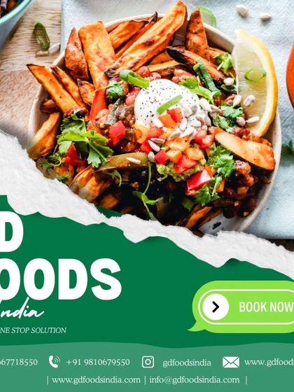 A modern and healthy bowl of loaded sweet potato fries. This dish represents our ability to cater to contemporary tastes with fusion creations that are both delicious and visually appealing.