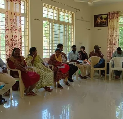 A group of educators listening intently during the workshop, ready to apply new insights to their work with children.