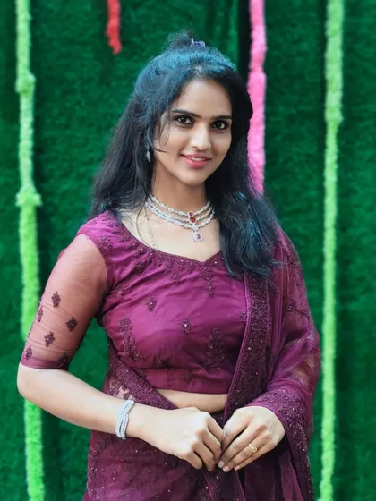 This delicate ruby and diamond necklace is perfect for a subtle yet elegant look. It's a great rental option for attending a party or a small function.
