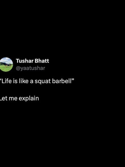 Life is like a squat barbell. The weight doesn't get lighter; you get stronger. Stop wishing for an easier load and start building the strength to carry it.