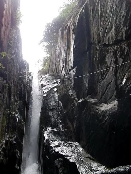 A view from within the canyon, looking up at the sky. These places have their own unique atmosphere.