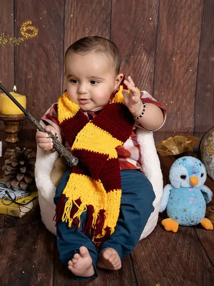 Wingardium Leviosa! We are bringing a little bit of magic to the studio with this Harry Potter themed sitter session. If your child has a favorite story or character, we can create a special, whimsical world just for them to celebrate their milestones.