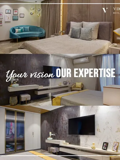 Your vision, our expertise. This collage displays the variety of bedroom styles we can create, from modern and minimalist to textured and cozy, all featuring custom TV units and wardrobes.
