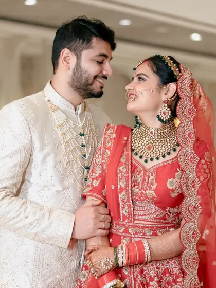 A look of pure love and happiness shared between the newlyweds. This is the kind of candid wedding portrait I specialize in.