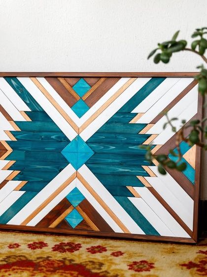 Best of Bharat - 3D & Sculptural Wall Art Colorful Boho & Aztec Mosaics photo 15