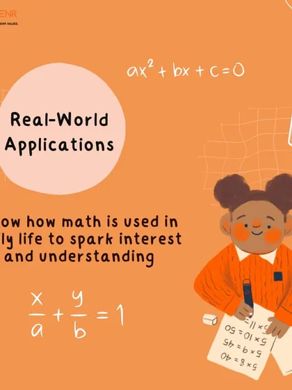 To make math engaging, we focus on real-world applications. Showing how math is used in daily life sparks interest and deepens understanding beyond abstract formulas.