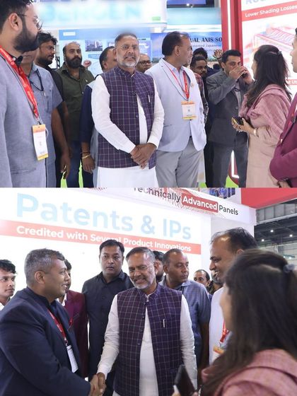 We were honored to welcome esteemed government officials to our booth at the REI Expo to discuss our patented innovations and advanced panels.