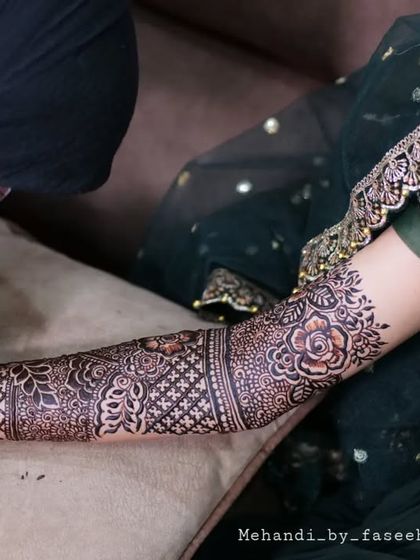 The concentration it takes to create these intricate patterns.