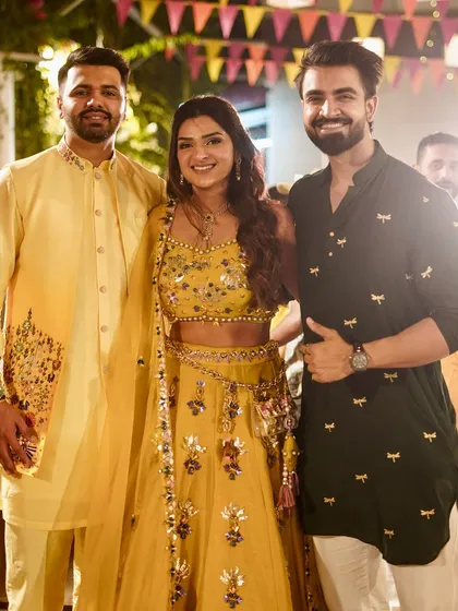 Kicking off the wedding season with a bang at this beautiful Haldi ceremony. It's always a pleasure to celebrate with lovely couples and their families, creating memories through laughter, dance, and games.