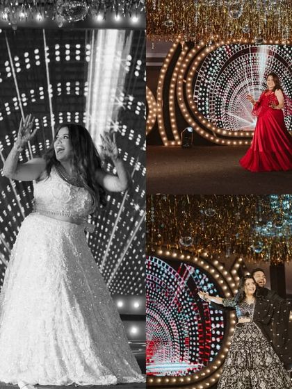 A collage showcasing the variety of performances, from solos to couple dances, against a stunning stage backdrop.