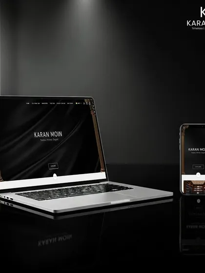 An announcement of my digital atelier. The website is designed to bring the bespoke experience online, with rooms crafted in a timeless, elegant, and minimalist style.