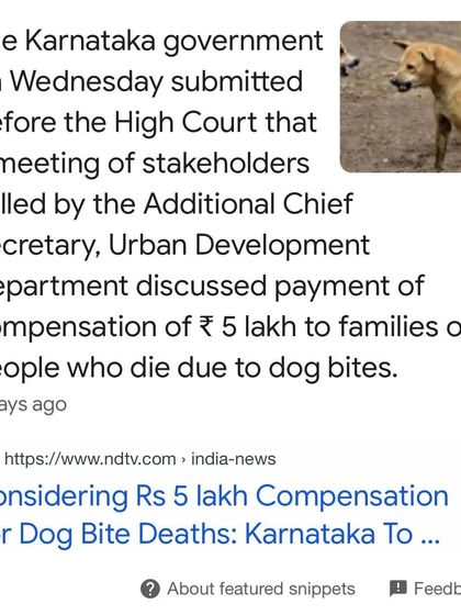 Life imitates art. This news article about the government considering compensation for dog bite deaths is an issue we satirized in "Magadi Days" years ago.