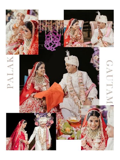 A story-telling collage of the Hindu wedding rituals, capturing the sacred moments of the ceremony in Thailand.
