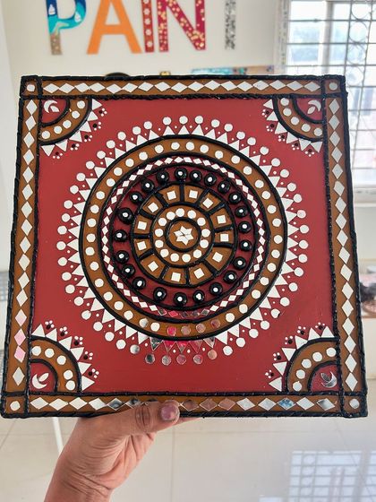 Paint Cafe Studio - Custom Handmade Crafts Traditional Indian Crafts: Lippan & Mirror Art photo 4
