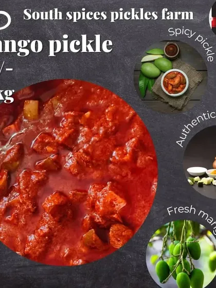 My homemade Mango pickle is made with fresh mangoes, authentic spices, and lots of love. It's a taste of home in every bite.