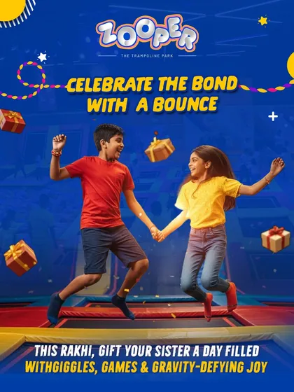 Celebrate the bond with a bounce. This Rakhi, gift your sibling a day filled with giggles, games, and gravity-defying joy.