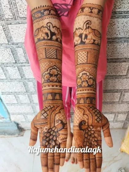 Raju Mehendi - Festive Mehendi Full-Coverage Traditional Mehendi photo 4