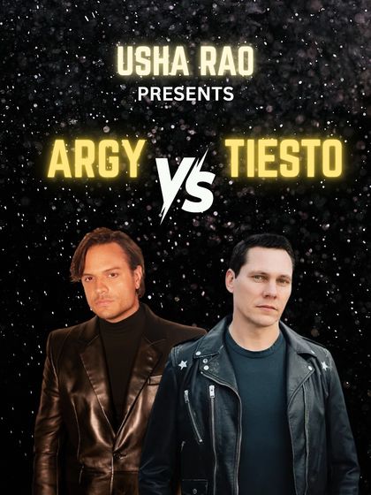 Usha presents a DJ battle: Argy vs. Tiesto. Two titans of electronic music go head-to-head in this high-energy ride.