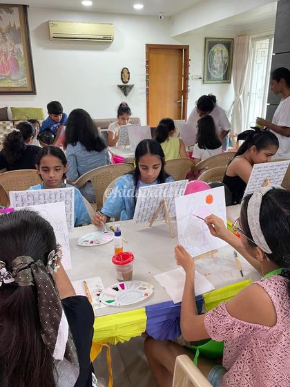 A room full of creativity! It’s so rewarding to see a group of kids all working on their individual art pieces, sharing a collective experience of fun and focus.