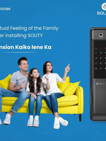 Experience the peace of mind that comes with a truly secure, keyless home. Our Solity push-pull digital locks are designed for family convenience, eliminating the worry of lost keys and providing reliable, non-hackable security for your loved ones.