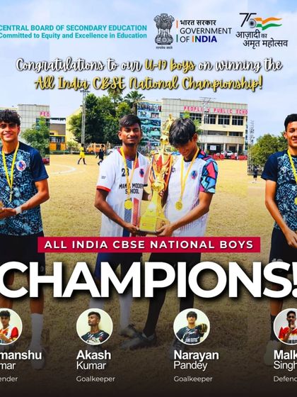 More of our academy players who became National Champions at the All India CBSE National Football Championship.