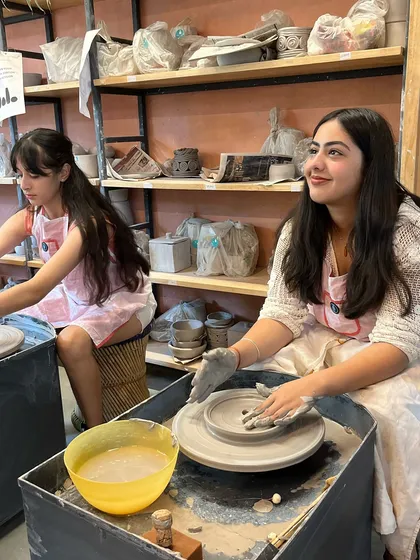Lost in the moment of creation. Our courses provide the space and guidance for you to develop your skills and find your own style on the pottery wheel.