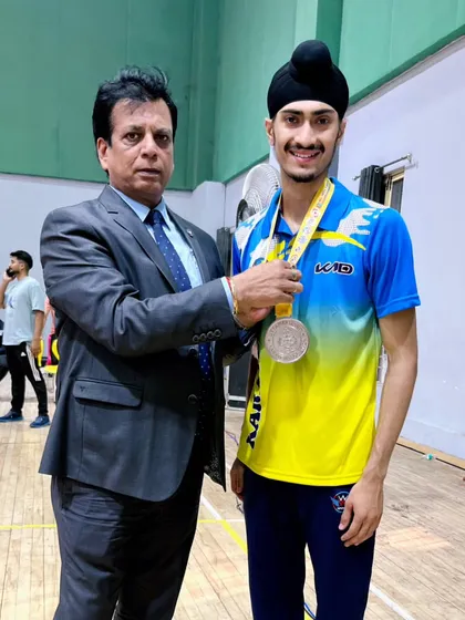 Receiving my medal at the Senior National Championship. Each award is a reminder of the journey and the support system that helped me achieve it.