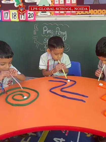 Teamwork and focus on display as our pre-primary students navigate the play dough maze. These activities use a child's natural motivation to play as a context for learning and skill development.