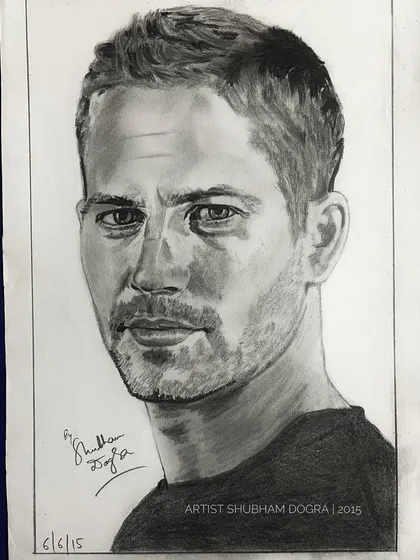 A tribute portrait of the late actor Paul Walker. This was a heartfelt piece I drew in 2015 to honor his memory.