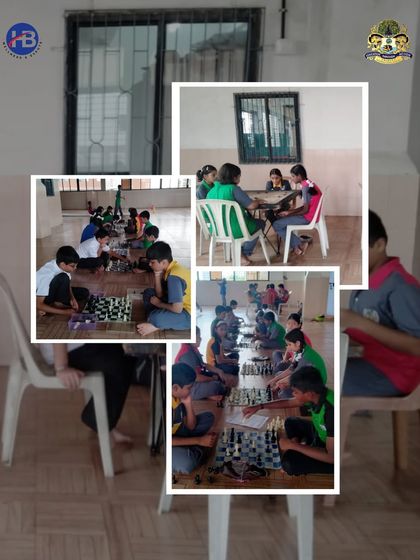 A collage showing the variety of our school sports sessions. It includes students engaged in chess, demonstrating our commitment to activities that challenge the mind as well as the body.