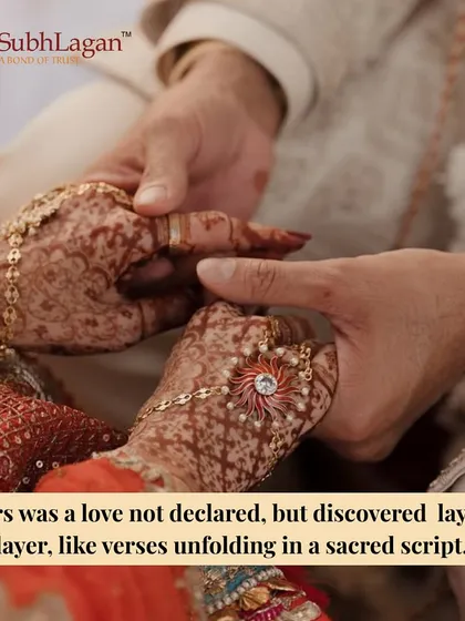 The joining of hands during a wedding ritual symbolizes a bond of trust and partnership. Our compatibility assessment ensures that the hands you hold belong to someone who feels like home.