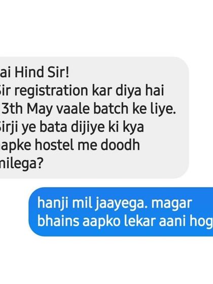 While we are serious about your selection, a little humor keeps the morale high. But yes, you have to bring your own buffalo.