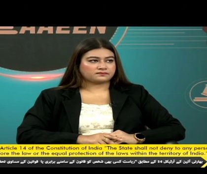 Discussing women's rights in India on DD Urdu. It's a pleasure to be part of initiatives that spread legal awareness.
