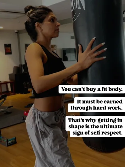 You cannot buy a fit body; it must be earned through sweat and hard work. That is why I believe getting in shape is the ultimate sign of self respect. You are showing yourself that you are worth the effort.
