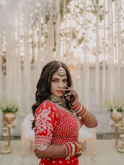 Timeless Red Lehenga Brides photo 24