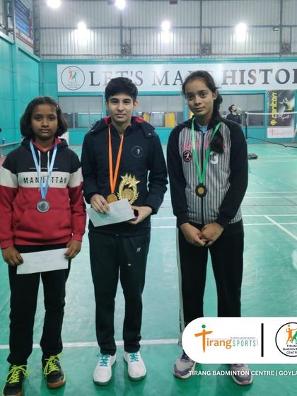 The top three finishers in a youth category, showcasing the competitive talent at my academy.