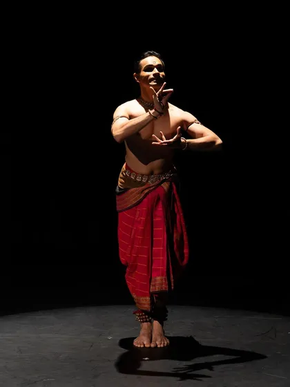A full-length shot from the Kalaangan series in Toronto, Canada, capturing a moment of dynamic movement.