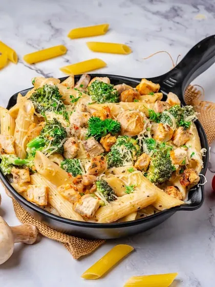 For cheese lovers, my broccoli and mushroom cheesy pasta is the ultimate comfort food. It's loaded with fresh vegetables and smothered in a gooey, delicious cheese sauce.