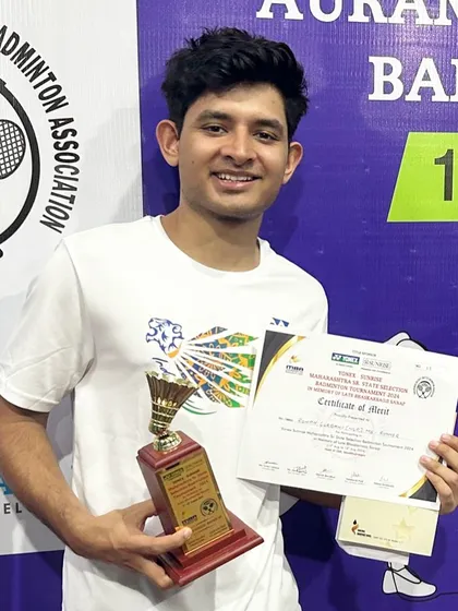Another one of our dedicated players, Rohan Gurbani, securing a podium finish at a Maharashtra Senior State Selection Tournament. Consistent results are the hallmark of our training system.