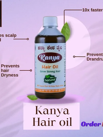 Here are some of the specific benefits of my oil. It helps balance the scalp's pH level, prevents dryness and dandruff, and works to promote faster hair growth.