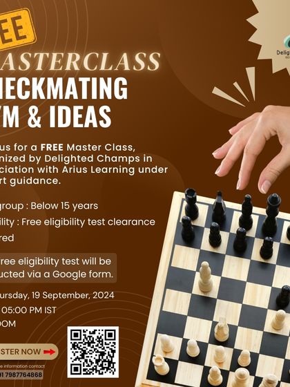 This free masterclass, held in association with Arius Learning, focused on advanced checkmating techniques for players under 15. We partner with experts to provide specialized training opportunities for our dedicated students.