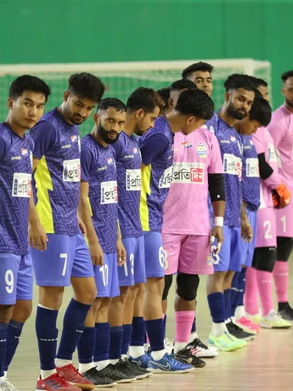 The Bhawanipore FC team, who pushed us to our limits in a memorable final.