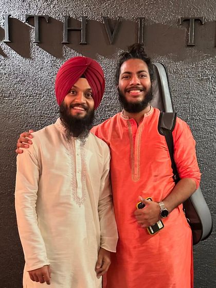 With Armaan Khan bhai after our successful concert at Prithvi Theatre. The feeling of a great performance is always best shared.