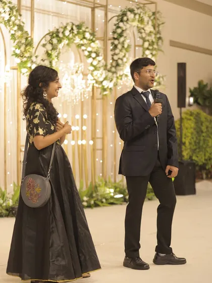 Wedding speeches are a cornerstone of the celebration. We set up the perfect stage for friends and family to share their love and memories.