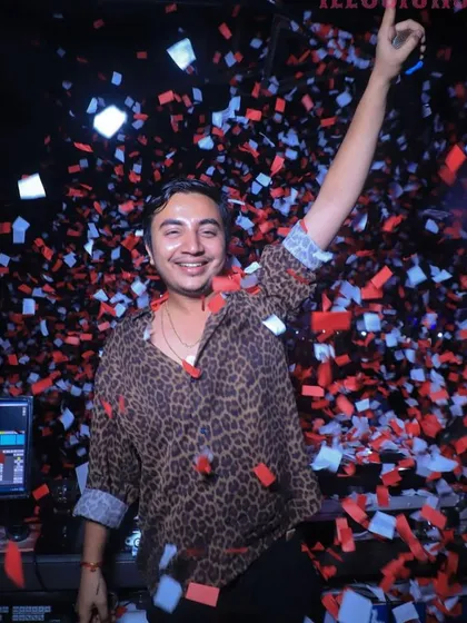 That feeling when the beat drops and the confetti cannons go off. This is the peak moment of the night, a celebration of music and good vibes that I love to create for my audience.