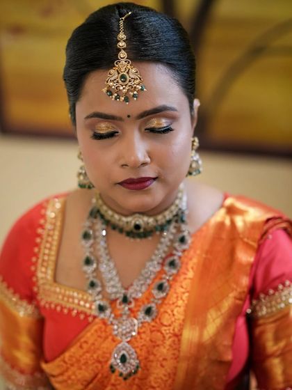 Makeover by Ramya - Bridal Makeup & Hairstyling Elegant Engagement & Reception Looks photo 6